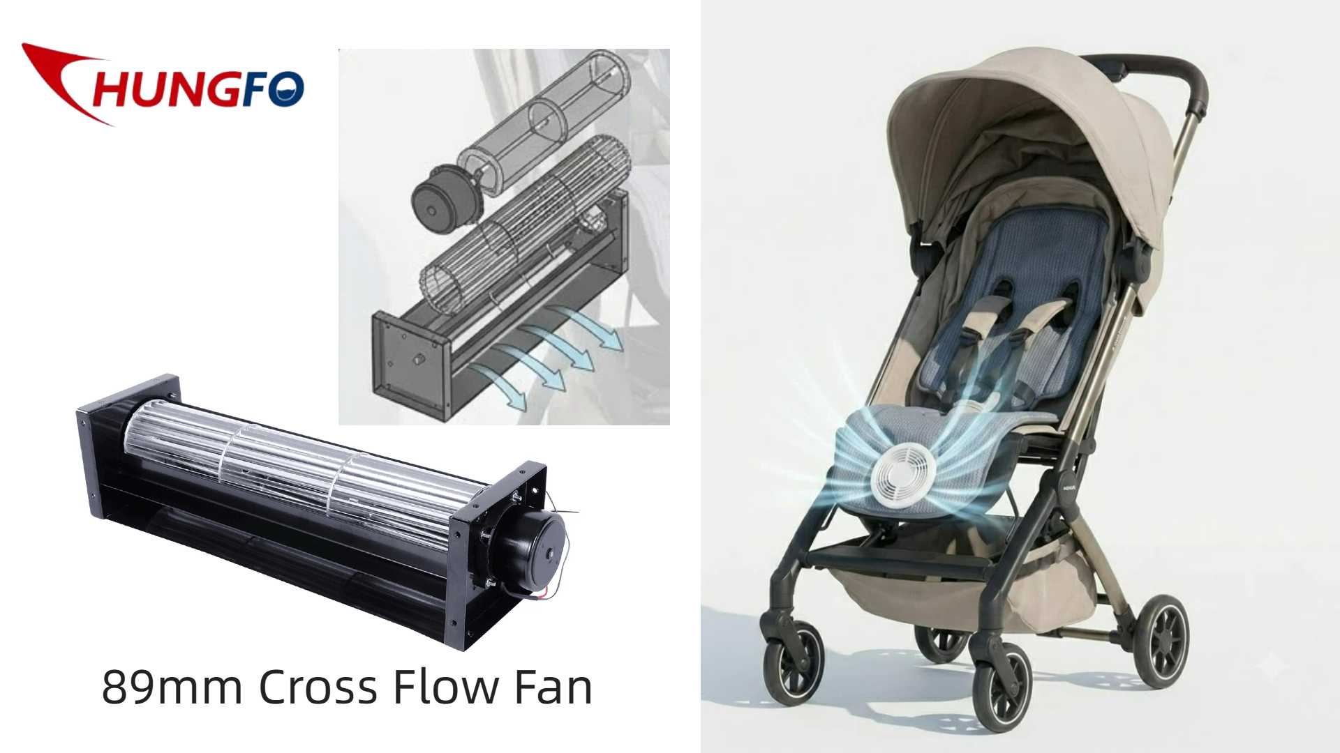 89mm crossflow fan