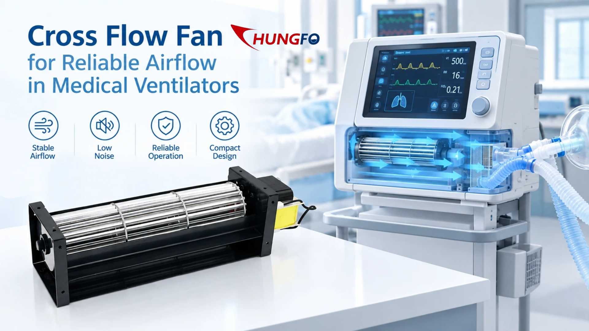 Bagaimana Kipas Pendingin Cross Flow Memastikan Aliran Udara yang Seragam di Inkubator Medis?